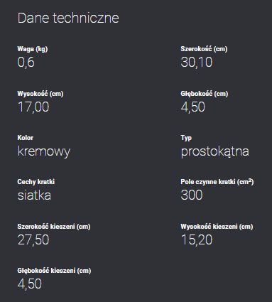 Kratka wentylacyjna kremowa 17x30 kominkowa dane techniczne.jpg