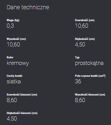 Kratka wentylacyjna kremowa 11x11 kominkowa dane techniczne.jpg