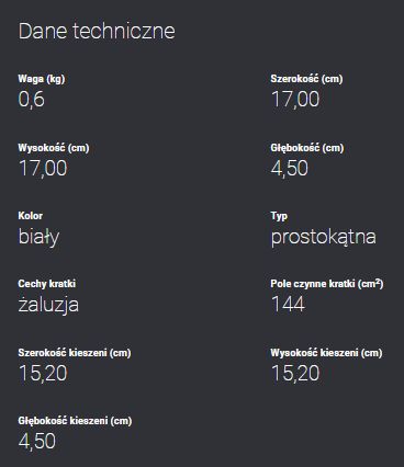 Kratka wentylacyjna biała z żaluzją 17x17 kominkowa dane techniczne.jpg