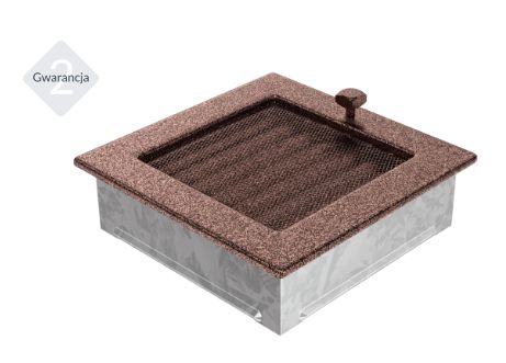 Kratka wentylacyjna miedziana z żaluzją 17x17 kominkowa.jpg