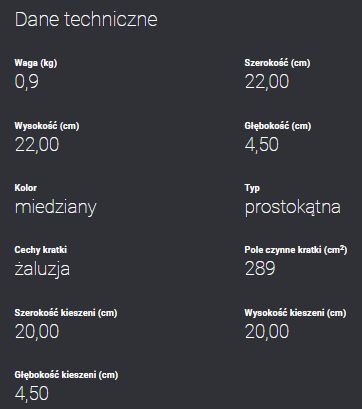 Kratka wentylacyjna miedziana z żaluzją 22x22 dane techniczne.jpg