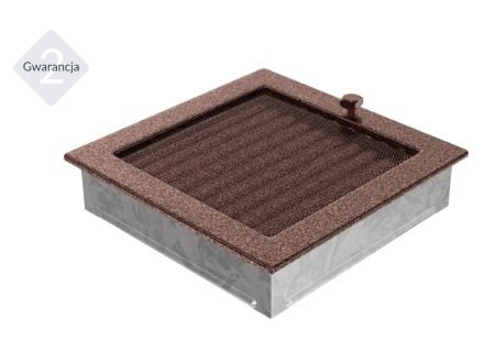 Kratka wentylacyjna miedziana z żaluzją 22x22 kominkowa.jpg