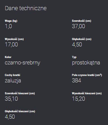 Kratka wentylacyjna czarno-srebrna z żaluzją 17x37 dane techniczne.jpg