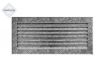 Kratka wentylacyjna FRESH czarno-srebrna 17x37