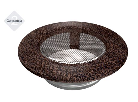 Kratka wentylacyjna okrągła miedziana fi 100 kominek.jpg