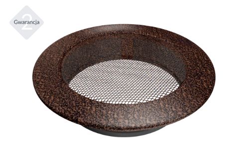 Kratka wentylacyjna okrągła miedziana fi 150 kominek.jpg