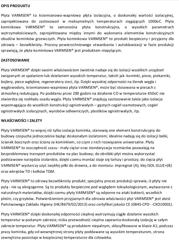 Płyta krzemianowo - wapniowa VARMSEN 30x610x1000mm kominek kratki — opis.jpg