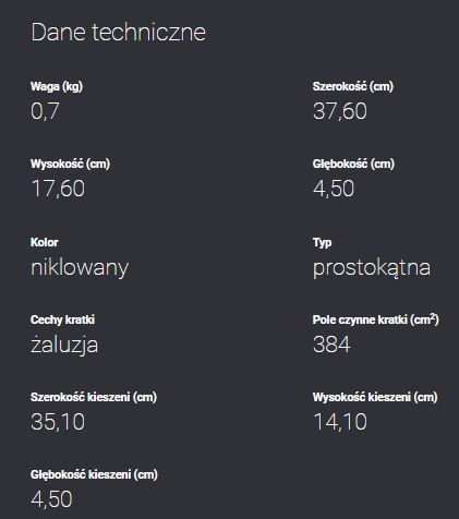 Kratka kominkowa Venus niklowana z żaluzją 17x37 dane techniczne.jpg